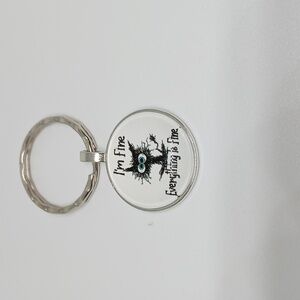 I'm Fine keyring or purse charm